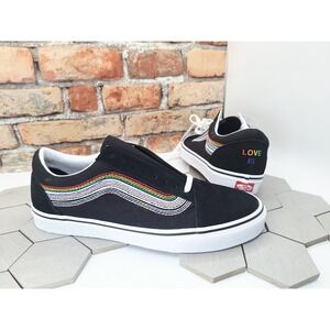 New Vans Old Skool Pride Sneakers Love is Love Men's Sz 12 Inc Rainbow Laces
